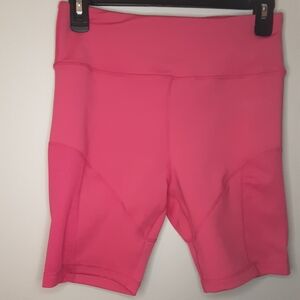 Snipes Biker Shorts w/Mesh‎ Insets Pink Medium NWT